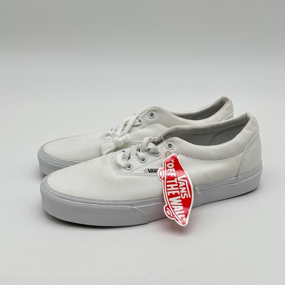 Vans Authentic Classic Canvas True White Sneakers Womens 9 Shoe NEW Casual Skate